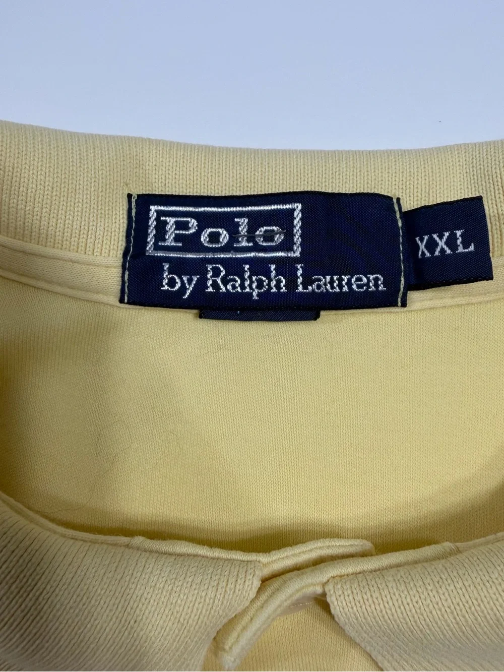 Polo by Ralph Lauren Pale Yellow Polo with Navy Pony